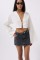 Asimetrik Bel Denim Mini Etek Asimetrik Bel Denim Mini Etek