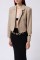 Crop Keten Blazer Ceket Crop Keten Blazer Ceket