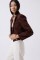 Crop Keten Blazer Ceket Crop Keten Blazer Ceket