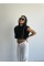CHANEL VATKALI CROP BLUZ - Siyah CHANEL VATKALI CROP BLUZ - Siyah