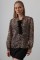 Fiyonk Detaylı Leopar Bluz - Leopar Fiyonk Detaylı Leopar Bluz - Leopar