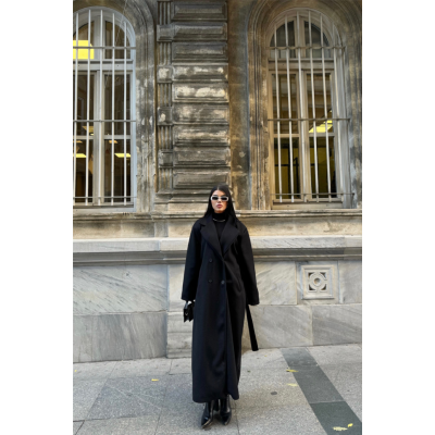 KAŞE KABAN MAXİ - Siyah KAŞE KABAN MAXİ - Siyah