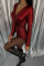 PARLAK KRUVAZE BODYSUİT - Bordo PARLAK KRUVAZE BODYSUİT - Bordo