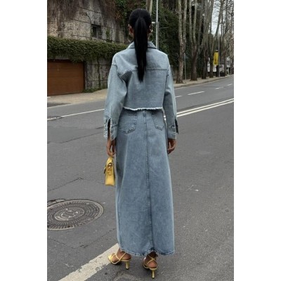 Veronika Yırtmaçlı Denim Takım 9913 Veronika Yırtmaçlı Denim Takım 9913