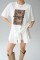 Leopar Baskı T-Shirt - Krem Leopar Baskı T-Shirt - Krem