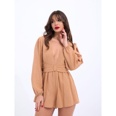 6528 TULUM ELBİSE-CAMEL 6528 TULUM ELBİSE-CAMEL