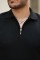 Erkek Fermuarlı Yakalı Kısa Kollu Tshirt