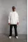 Erkek Düz Kapüşonlu Sweat - Beyaz