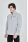 Erkek Yarım Fermuarlı Baskılı Sweat - Gri