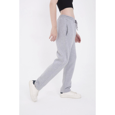 Oversize Boru Paça Baskılı Eşofman Pantolon - Gri Oversize Boru Paça Baskılı Eşofman Pantolon - Gri