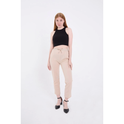 Tam Kalıp Basic Eşofman Pantolon - Bej Tam Kalıp Basic Eşofman Pantolon - Bej