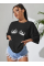Baskılı T-shirt - Siyah Baskılı T-shirt - Siyah