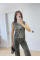 Leopar Desenli Düğmeli Bluzlu Pantolon İkili Takım -Leopar Leopar Desenli Düğmeli Bluzlu Pantolon İkili Takım -Leopar
