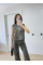 Leopar Desenli Düğmeli Bluzlu Pantolon İkili Takım -Leopar Leopar Desenli Düğmeli Bluzlu Pantolon İkili Takım -Leopar
