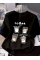 Baskılı Oversize Bisiklet Yaka T-shirt - Siyah Baskılı Oversize Bisiklet Yaka T-shirt - Siyah