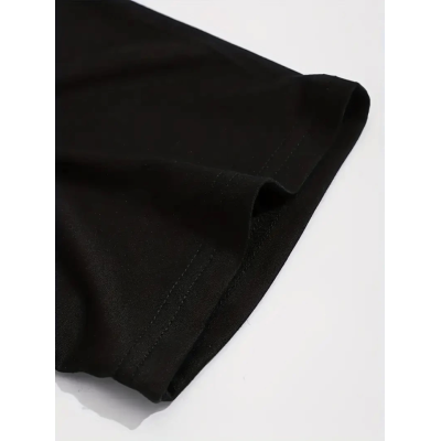 Sporda Günlük Hayata Giyilebilir GYM Baskılı Oversize Bisiklet Yaka Erkek T-shirt - Siyah Sporda Günlük Hayata Giyilebilir GYM Baskılı Oversize Bisiklet Yaka Erkek T-shirt - Siyah