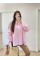 Yakalı Yandan Yırtmaçlı Gömlek - Pembe Yakalı Yandan Yırtmaçlı Gömlek - Pembe