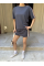 Osy Modal Yumuşak Dokulu Kumaş Parçalı Bisiklet Yaka T-shirt Mini Şortlu Etek İkili Takım - Füme Osy Modal Yumuşak Dokulu Kumaş Parçalı Bisiklet Yaka T-shirt Mini Şortlu Etek İkili Takım - Füme