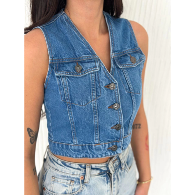 Kot Jeans Yelek - Mavi Kot Jeans Yelek - Mavi